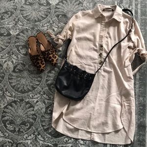 Michael Kors black drawstring bag